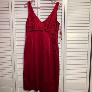 Women’s red cocktail dress